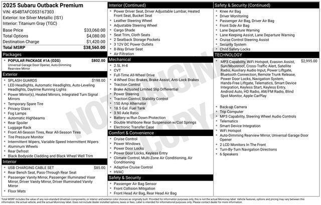 Subaru Outback  2025