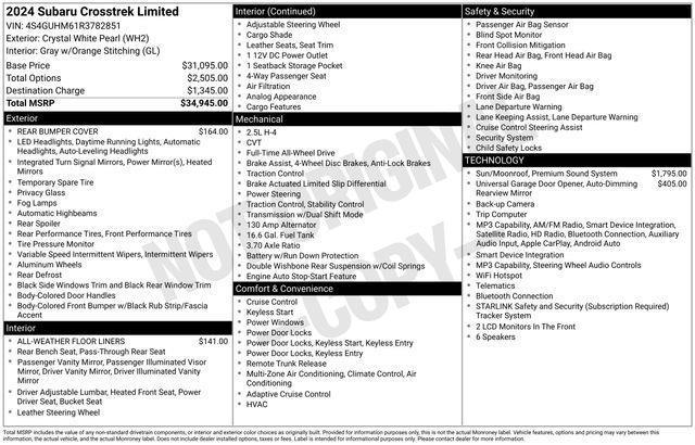 Subaru Crosstrek  2024