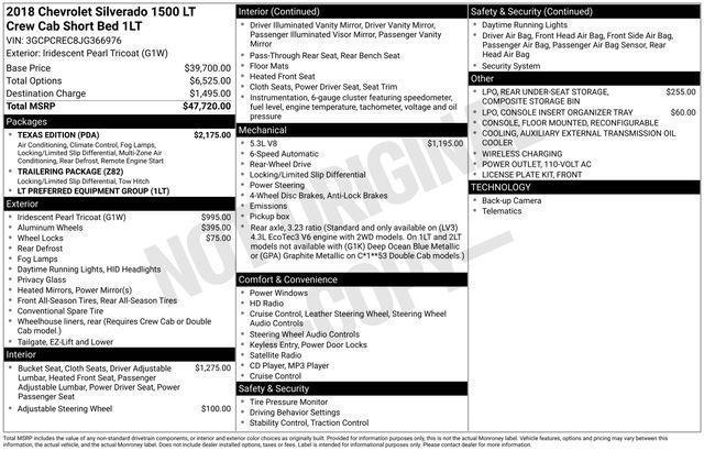 Chevrolet Silverado 1500  2018