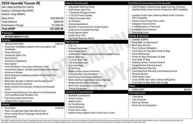 Hyundai Tucson  2026