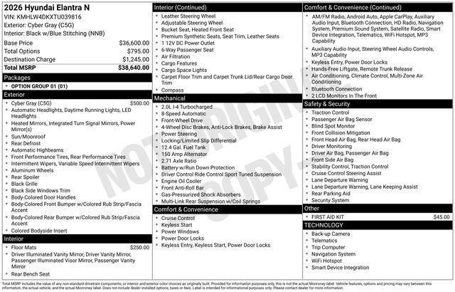 Hyundai Elantra N  2026