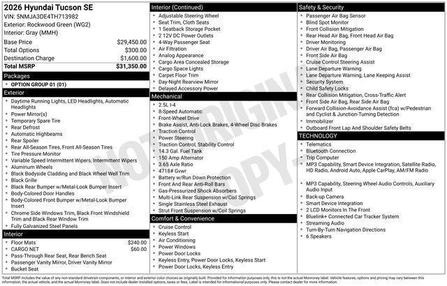 Hyundai Tucson  2026