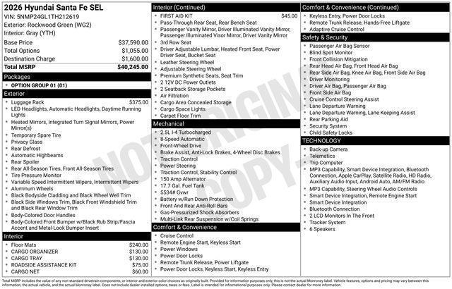 Hyundai Santa Fe  2026