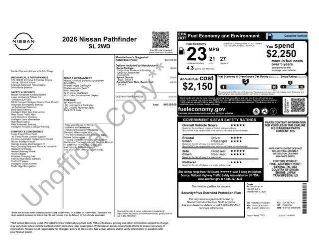 Nissan Pathfinder  2026