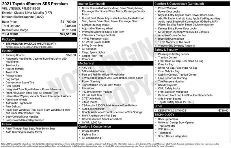 Toyota 4Runner  2021