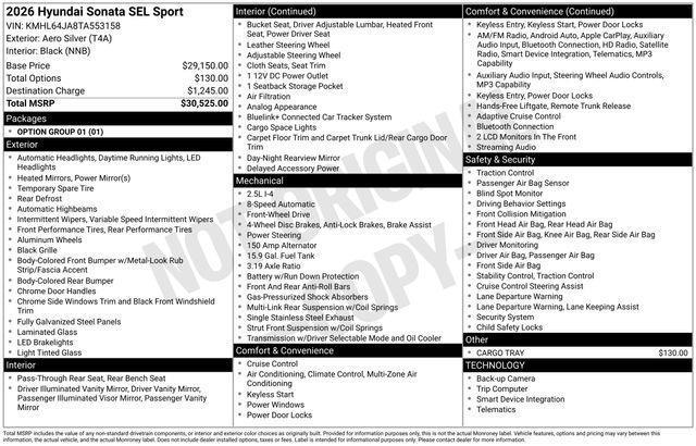 Hyundai Sonata  2026