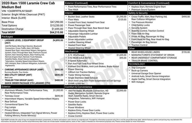 RAM 1500  2020