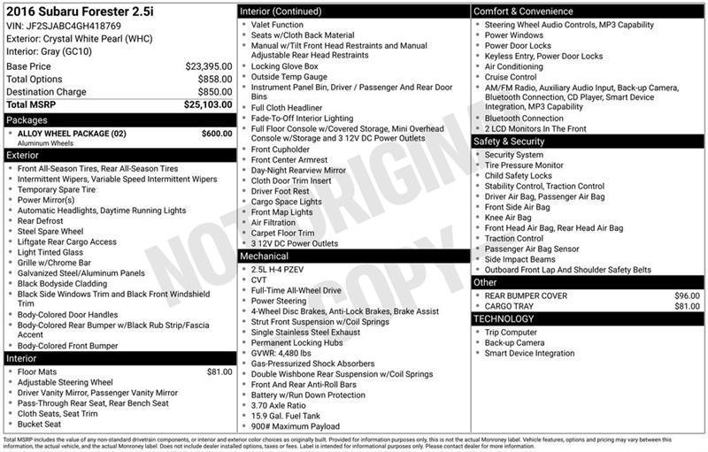 Subaru Forester  2016