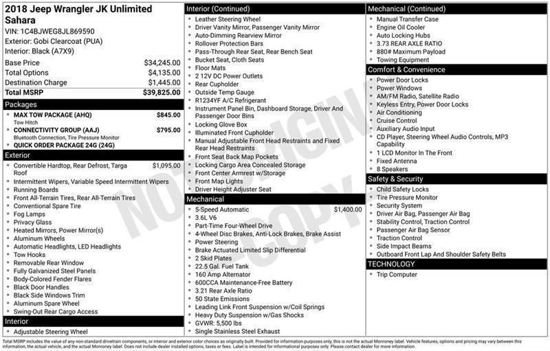 Jeep Wrangler JK  2018