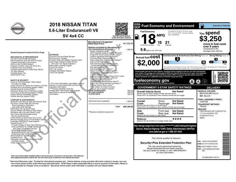 Nissan Titan  2018