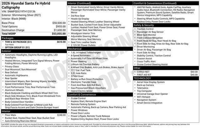 Hyundai Santa Fe Hybrid  2026