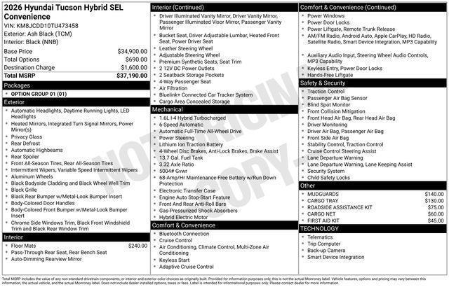 Hyundai Tucson  2026