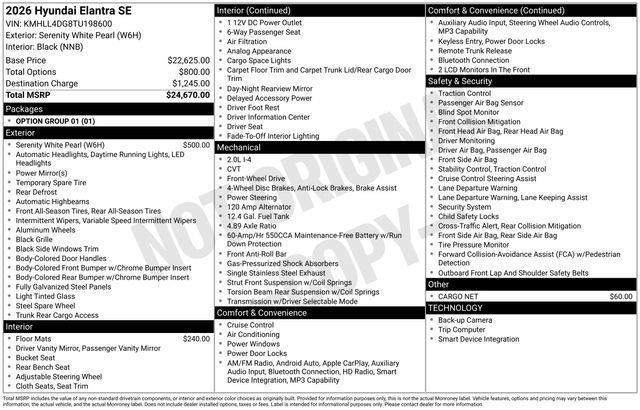 Hyundai Elantra  2026