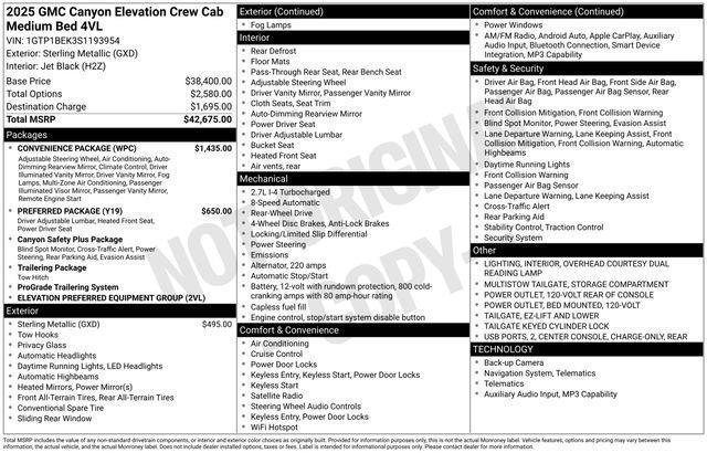 GMC Canyon  2025