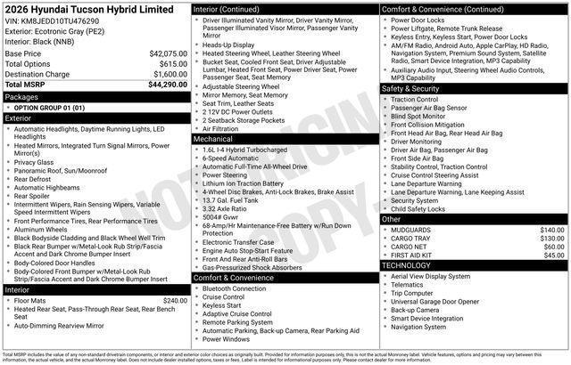 Hyundai Tucson  2026