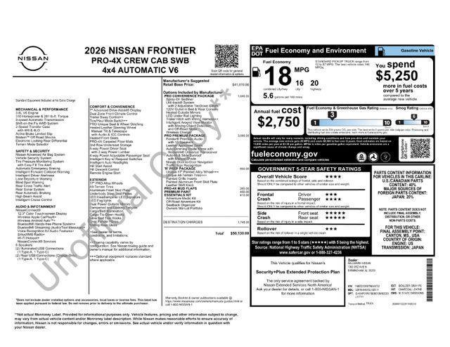 Nissan Frontier  2026