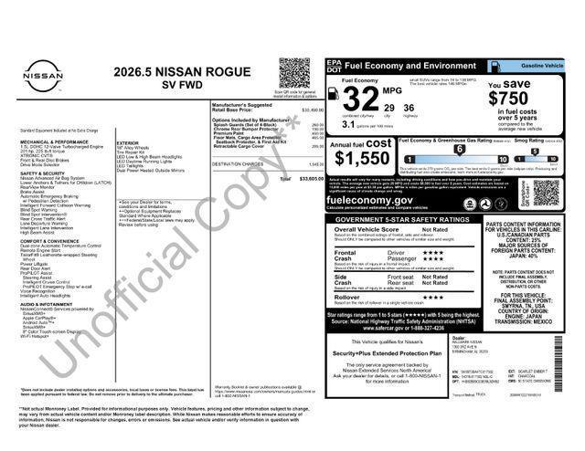 Nissan Rogue  2026