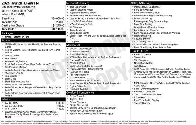 Hyundai Elantra N  2026