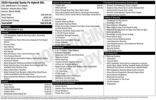 Hyundai Santa Fe Hybrid  2026