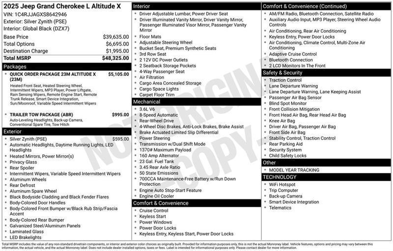 Jeep Grand Cherokee L  2025