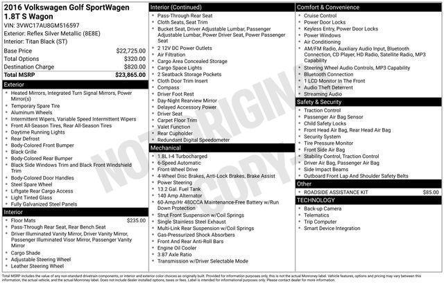 Volkswagen Jetta SportWagen  2016