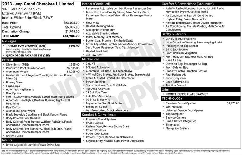 Jeep Grand Cherokee L  2023