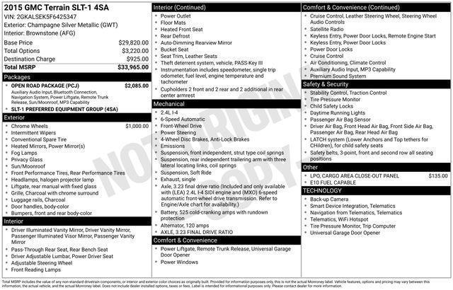 GMC Terrain  2015