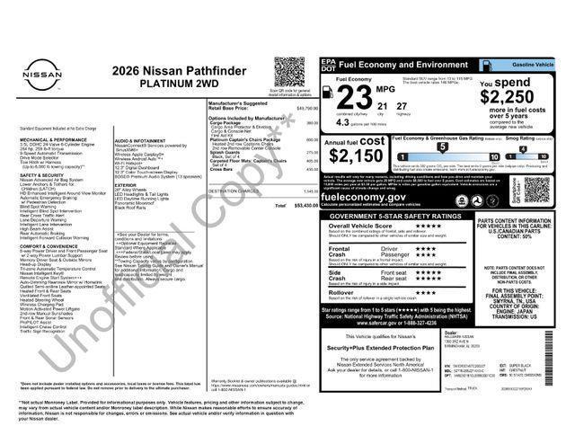 Nissan Pathfinder  2026