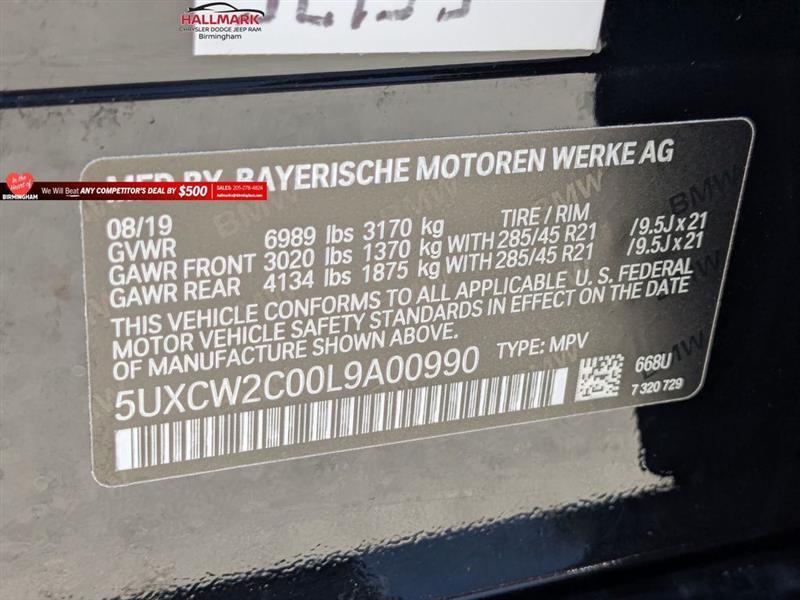 BMW X7  2020