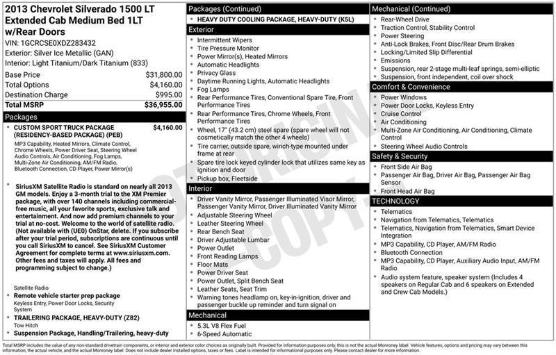 Chevrolet Silverado 1500  2013