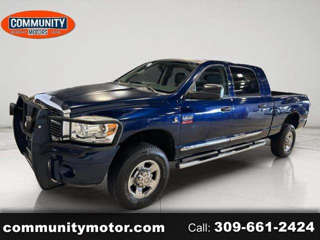 Blue 2008 Dodge RAM 2500 Laramie Mega Cab 4WD Pickup Truck Four-Wheel Drive Automatic