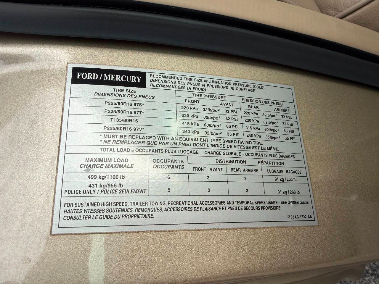 Mercury Grand Marquis 4dr Sdn LS 1999