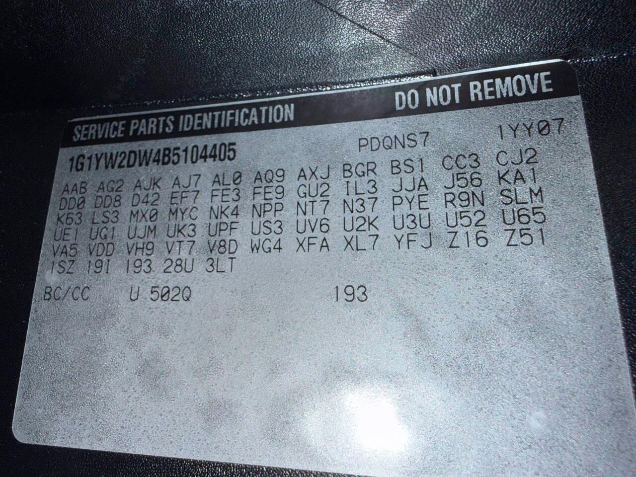 Chevrolet Corvette 2dr Cpe Z16 Grand Sport w/3LT 2011