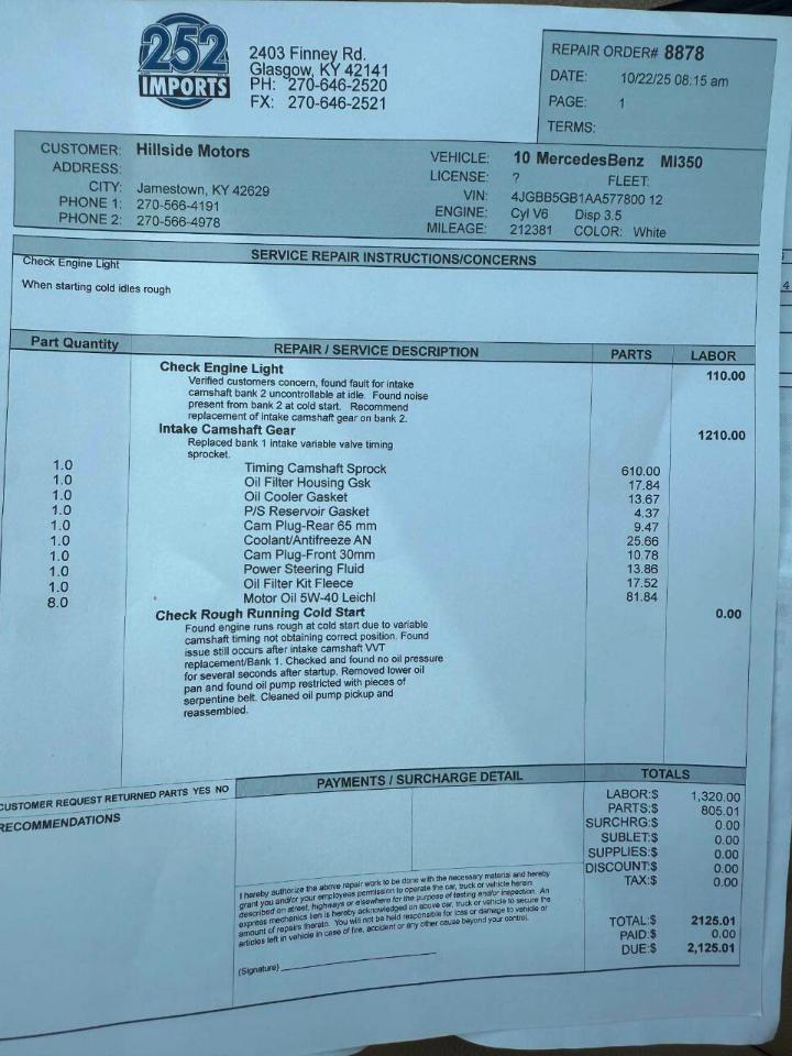 Mercedes-Benz M-Class RWD 4dr ML 350 2010