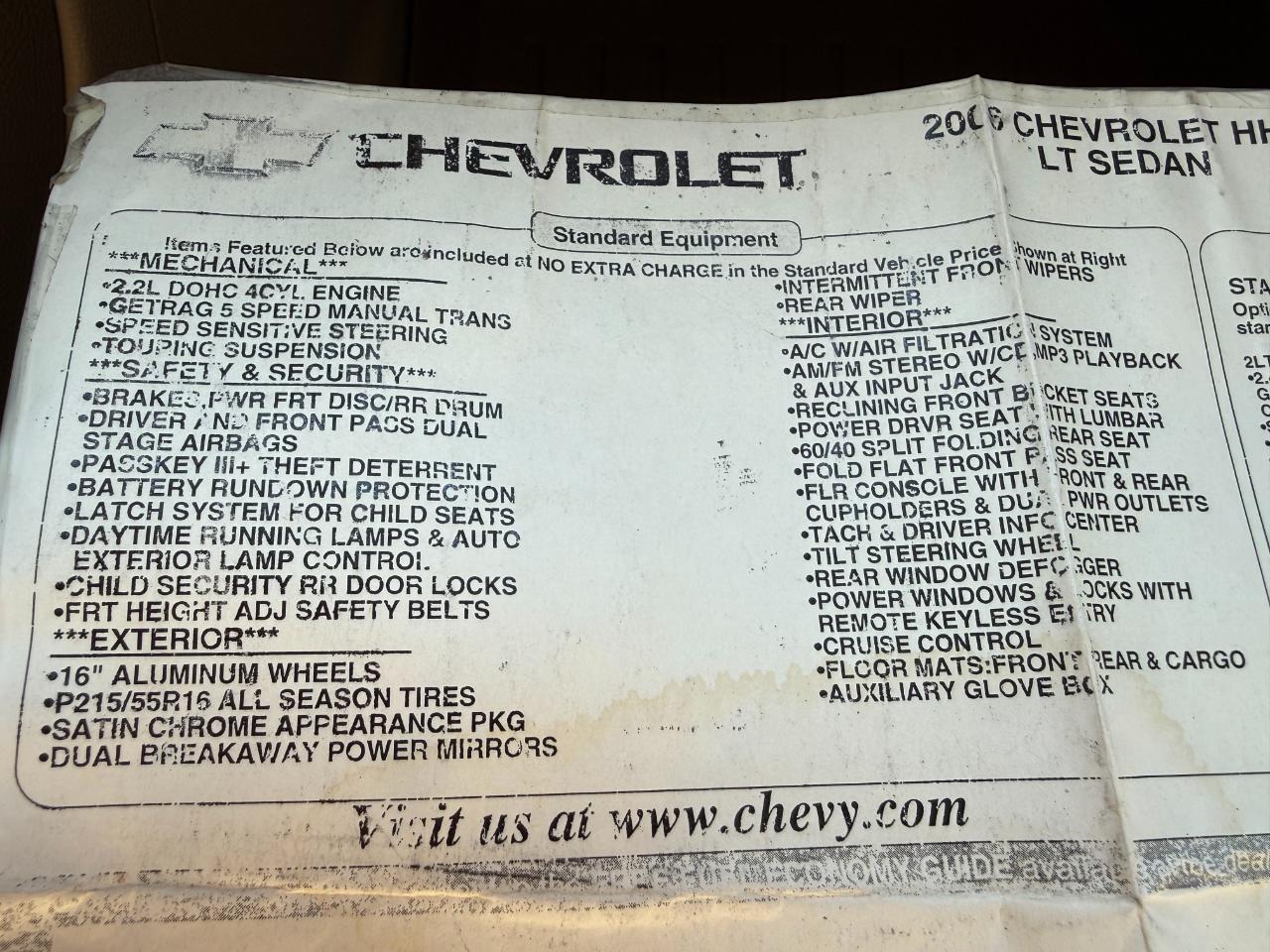 Chevrolet HHR 4dr 2WD LT 2006