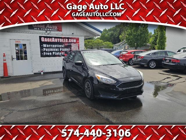 Black 2018 Ford Focus S Sedan Front-Wheel Drive Automatic