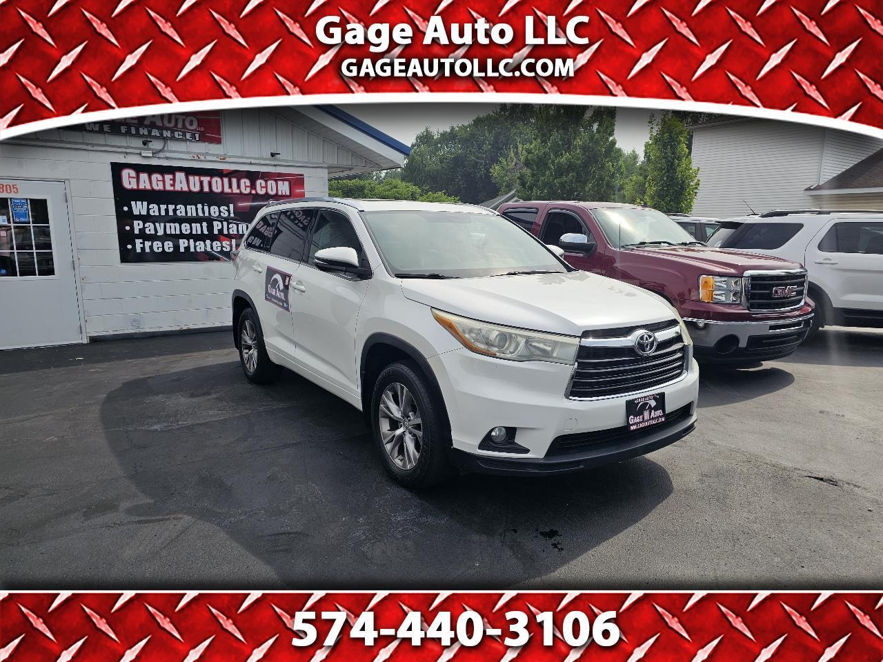 Toyota Highlander XLE AWD V6 2015