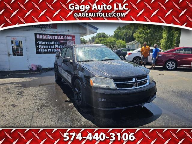Black 2014 Dodge Avenger Sedan Front-Wheel Drive Automatic