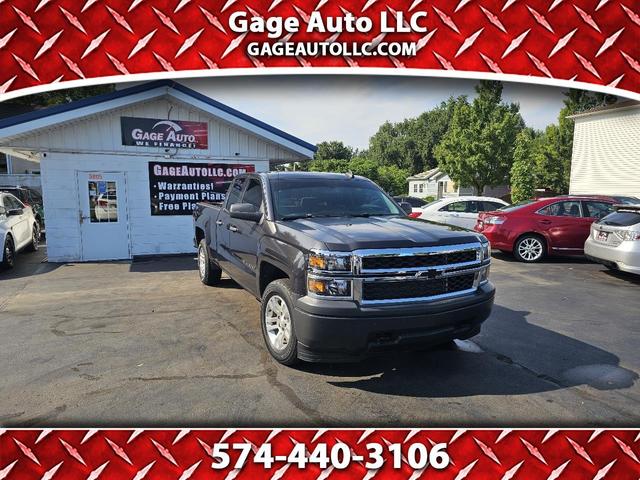 Gray 2015 Chevrolet Silverado 1500 Pickup Truck Four-Wheel Drive Automatic