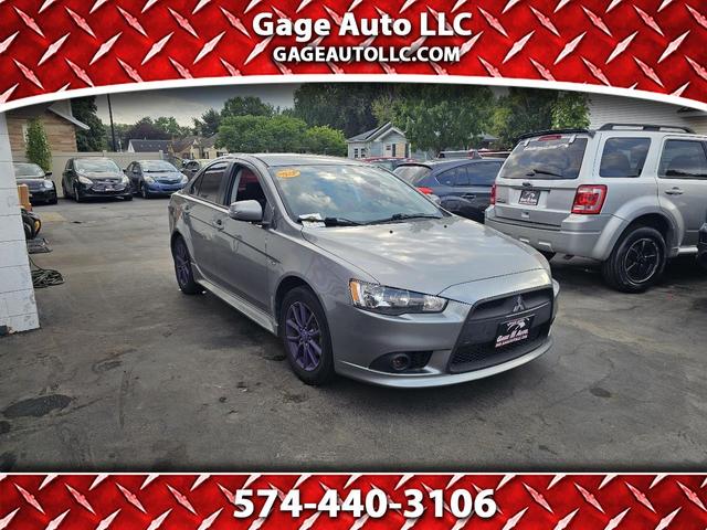Silver 2015 Mitsubishi Lancer Sedan All-Wheel Drive Continuously Variable Transmission