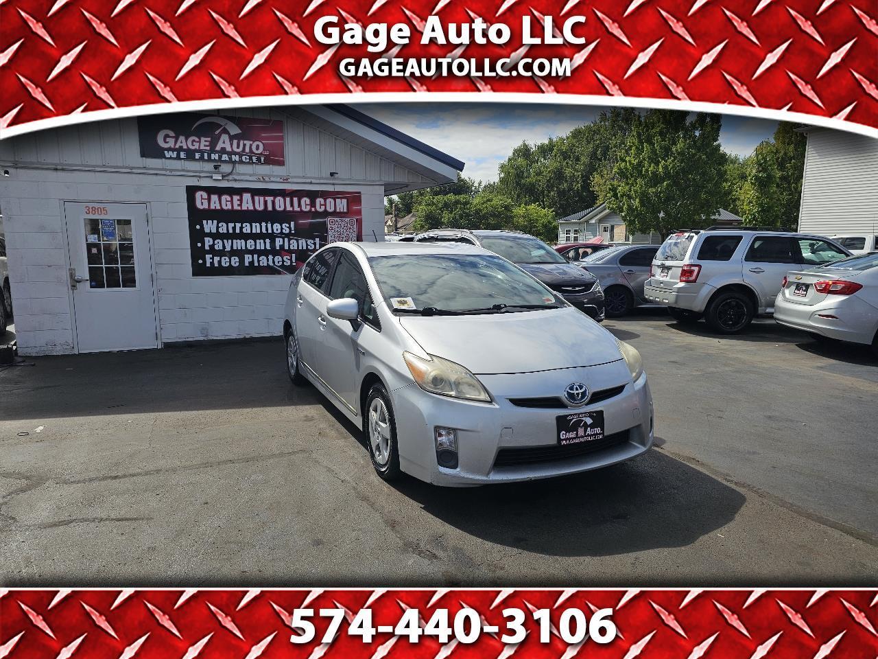 Silver 2011 Toyota Prius Hatchback Front-Wheel Drive Continuously Variable Transmission