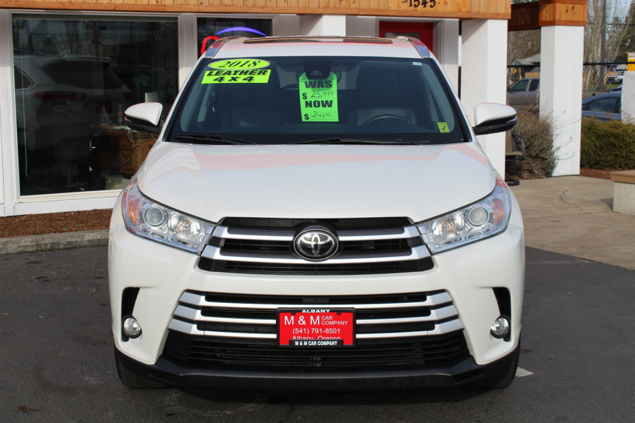 Toyota Highlander XLE V6 AWD (Natl) 2018