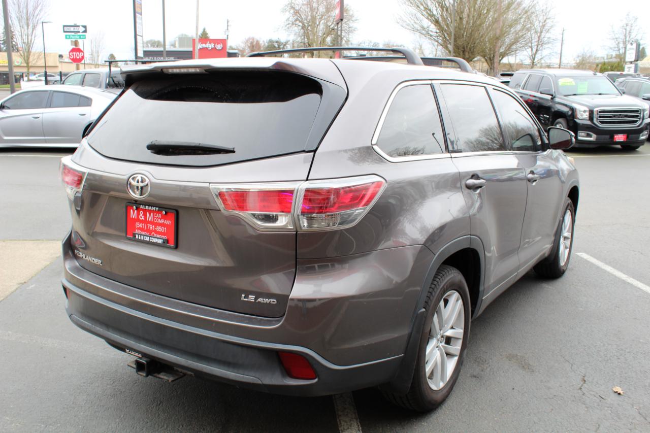 Toyota Highlander AWD 4dr V6 LE (Natl) 2015