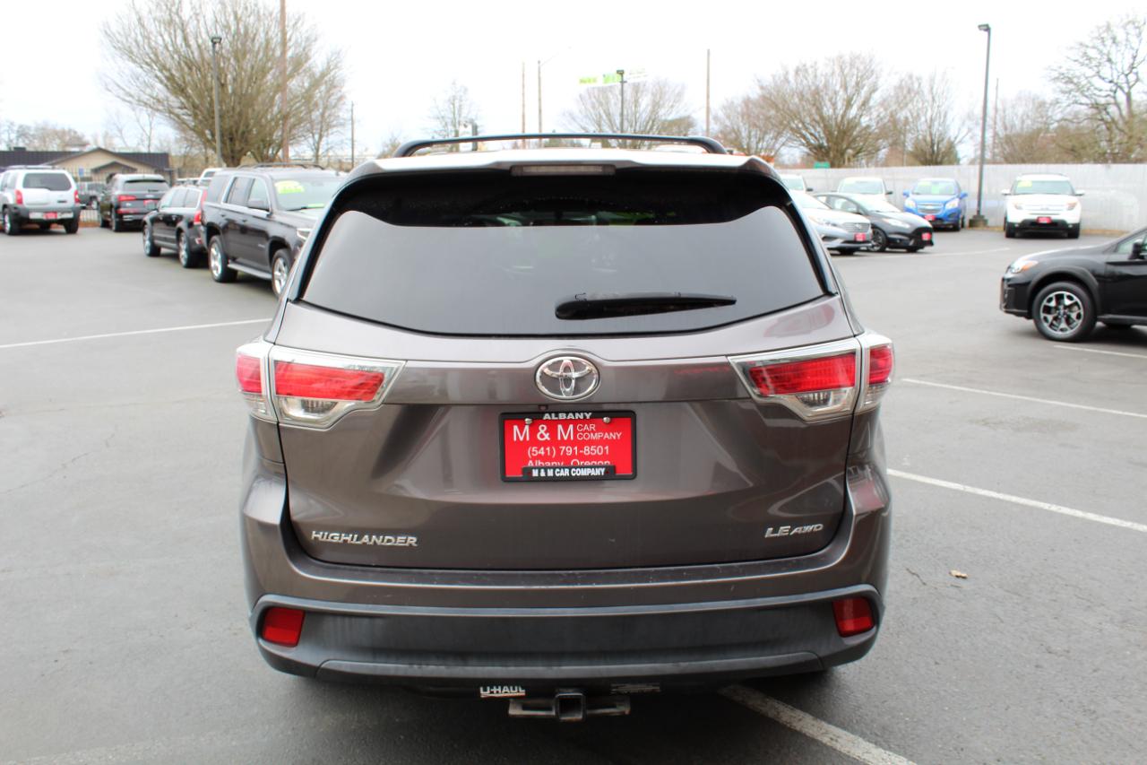Toyota Highlander AWD 4dr V6 LE (Natl) 2015