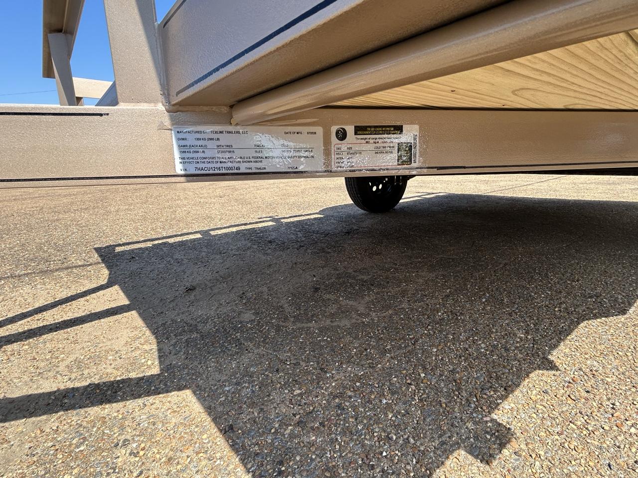 Texline Single Axle Trailer  2026