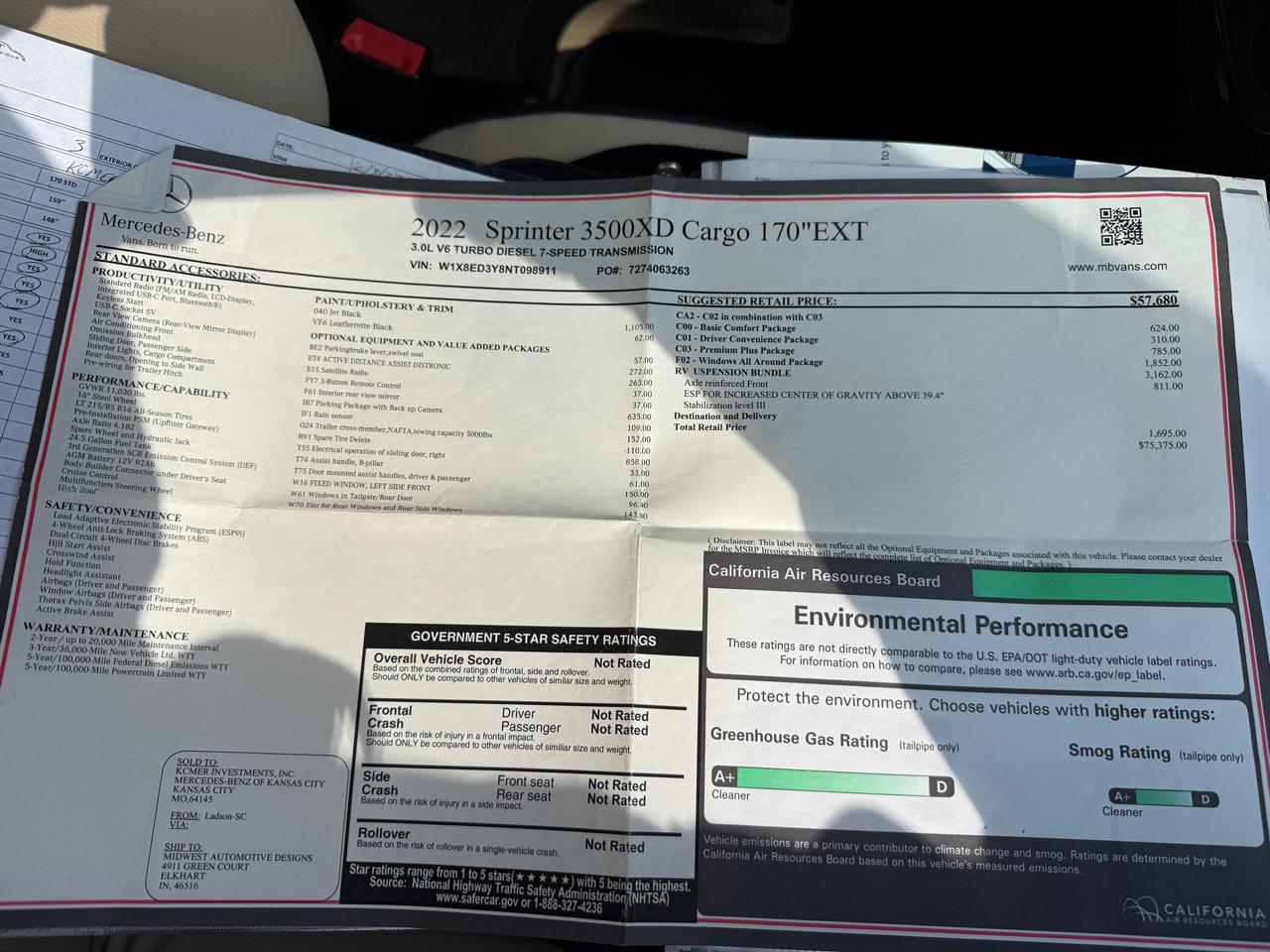 Mercedes-Benz Sprinter 3500  2022