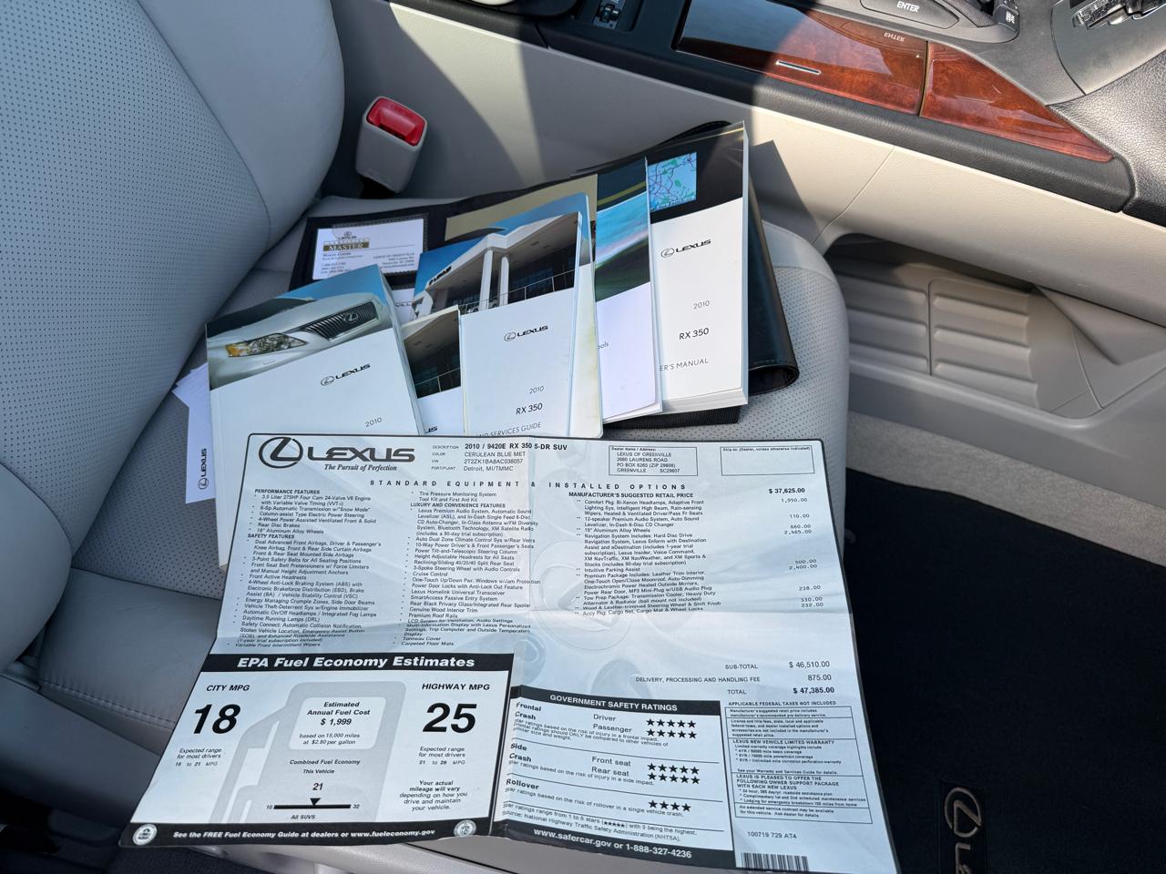 Lexus RX 350 FWD 2010