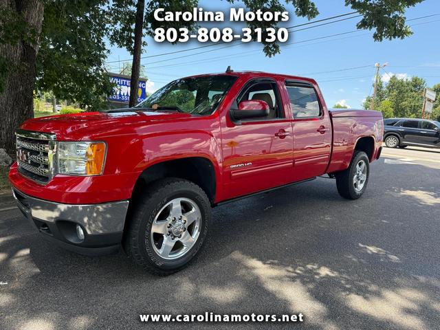 Red 2011 GMC Sierra 2500HD Pickup Truck Four-Wheel Drive Automatic