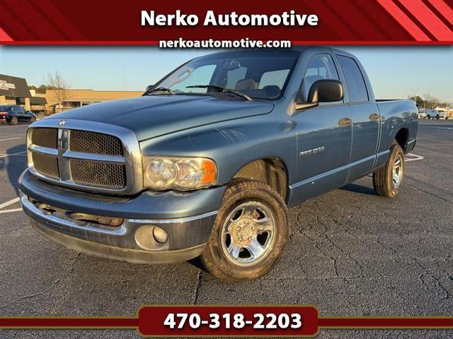 Blue 2004 Dodge RAM 1500 ST Quad Cab 4WD Pickup Truck Four-Wheel Drive Automatic