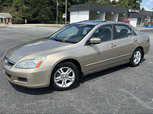 Gold 2007 Honda Accord Sedan Front-Wheel Drive Automatic